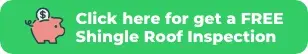 Green mobile call-to action button with a piggy bank icon prompting users to click for a free shingle roof inspection from a trusted Roofing Company in Tampa.