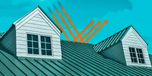 Vertical mobile ad for Protect Preserve Roofing featuring a work truck and a prominent green button to schedule a metal roof repair service inspection.