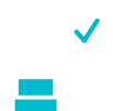A minimalist teal checkmark icon symbolizing the reliability and verified quality of roof repair services.