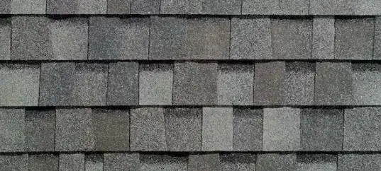 Close-up of asphalt shingles installed in a Professional Roof Replacement Done Right