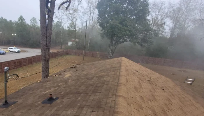 Roof seen from above to show the climate to represent the keyword leak proof material.