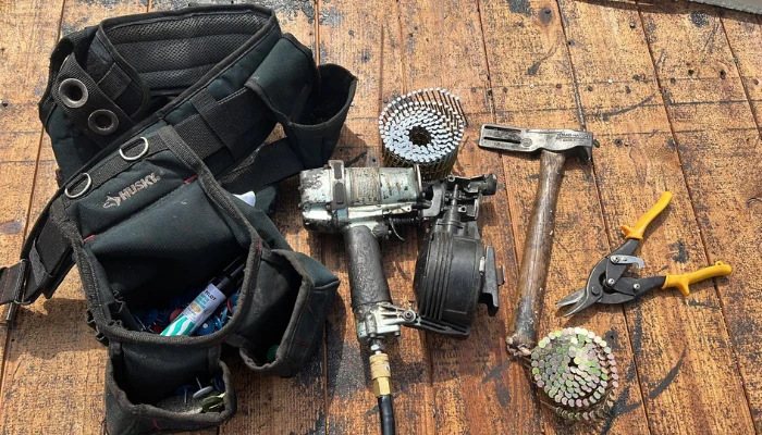 Materials used in roofing to represent the keyword roof materials.