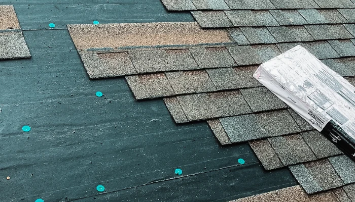 Shingle after replacement and repair to represent the keyword exchanged shingle.