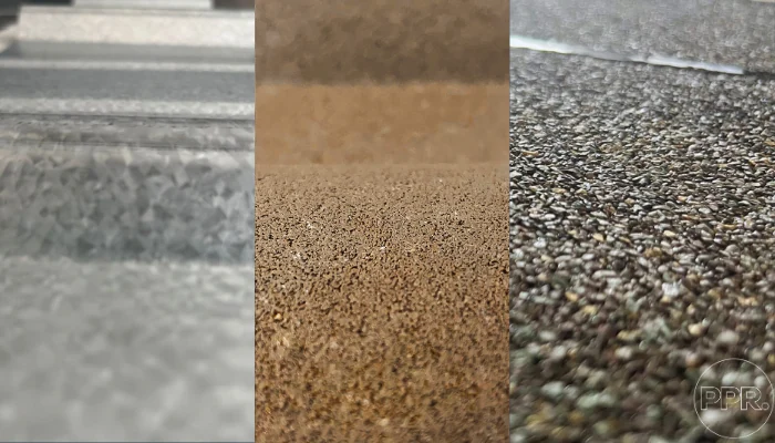 Three different types of roofs side by side to represent the keyword roof replacement.