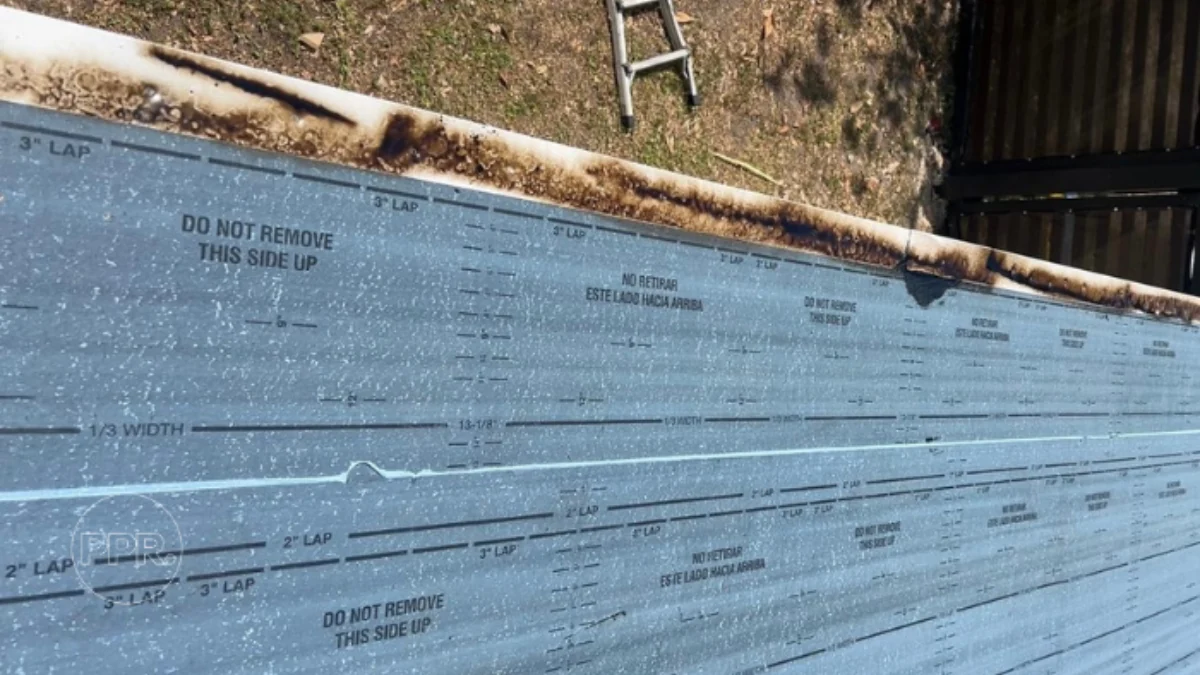 Flat roof with problem to represent the keyword